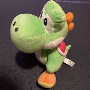 Super Mario Yoshi Toy Plush 8 Inch Green Little Buddy Nintendo 2017 VGC